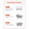 4 Pack 8 Qt Chafing Dish Buffet Set, Catering Warmer with Pans and Stand
